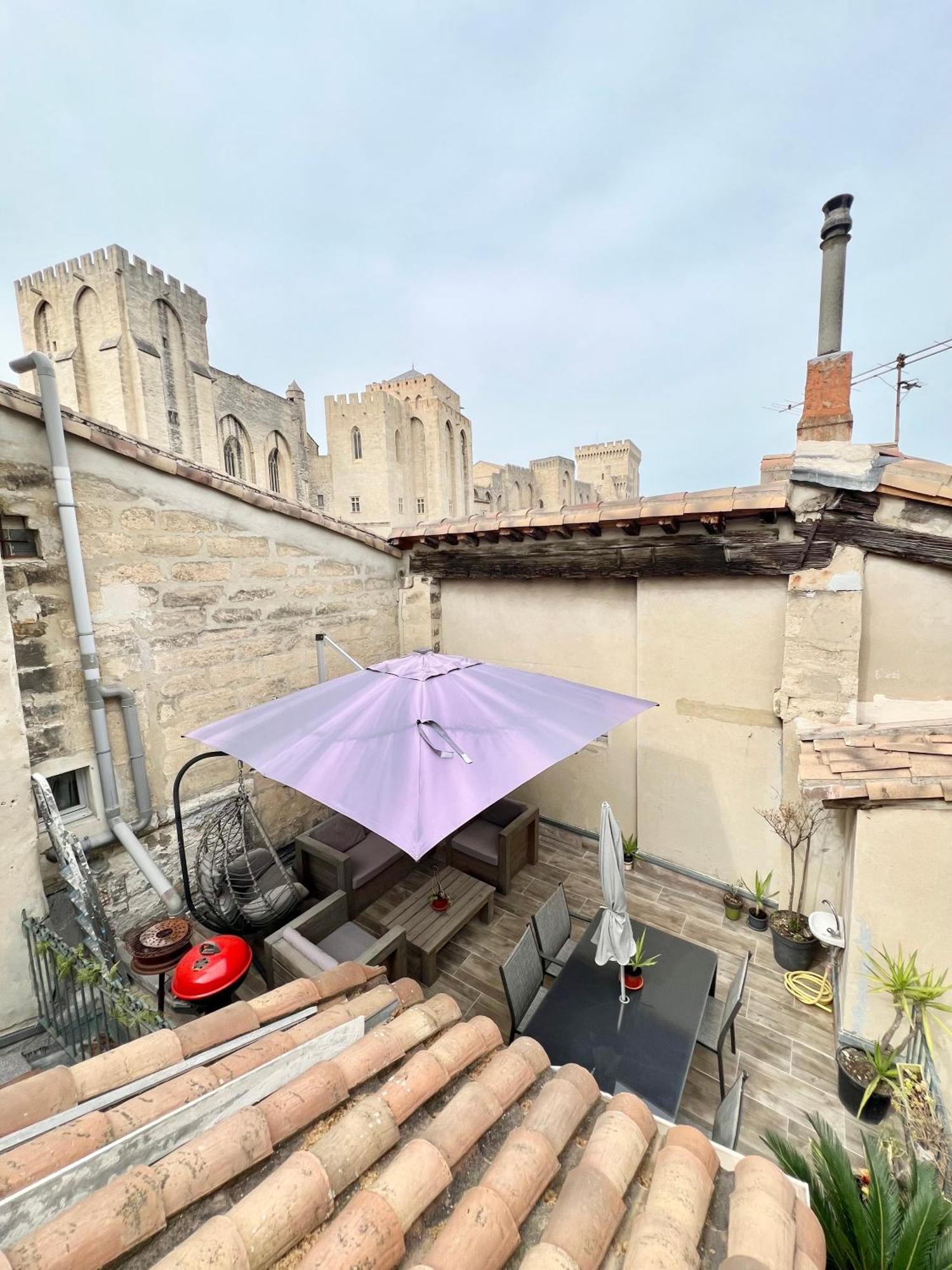 Renove, Vue Sur Palais Des Papes, Terrasse Et Wifi Troisieme Etage Apartment Avignon Exterior foto